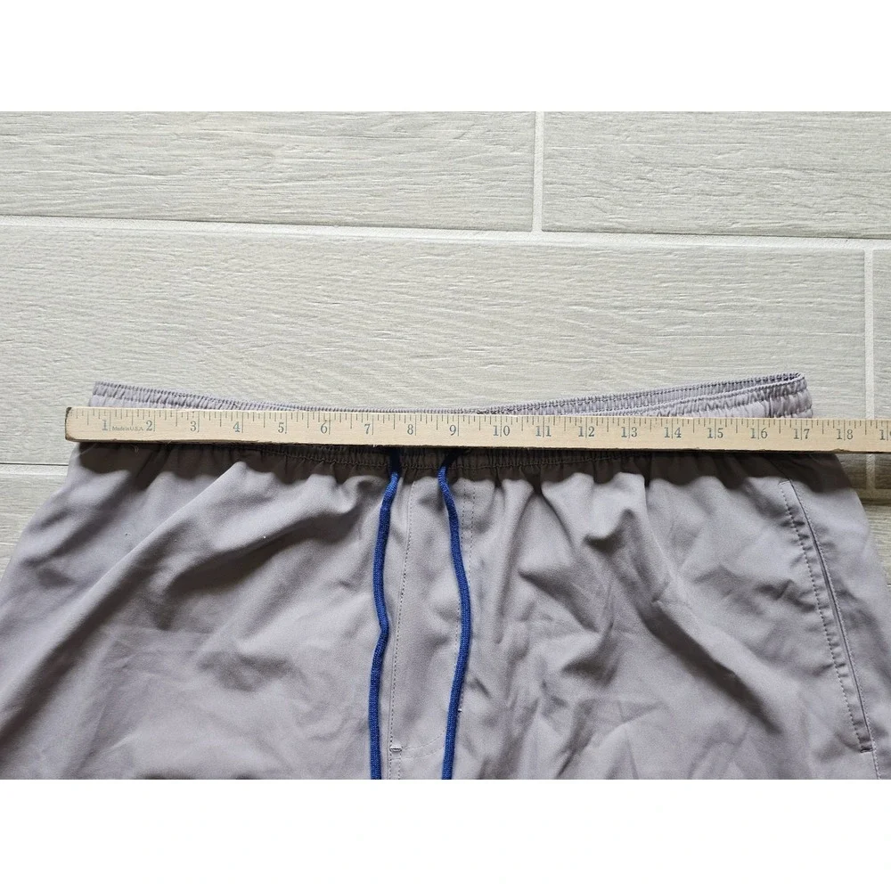 Huk Men's Size L Gray Fishing Swim Shorts 34W 5